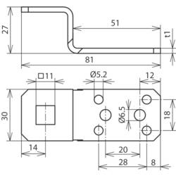 DEHN 377017 AL ZF B11.11 B5.2 6.5 L81 CU montážní příslušenství 1 ks