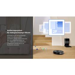 Roborock S8+ black robot na vysávání a vytírání podlahy, černá, kompatibilní se systémem Amazon Alexa, kompatibilní s Google Home, hlasové pokyny