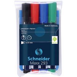 Schneider Schreibgeräte 129394 Maxx 293 sada popisovačů na bílé tabule černá, červená, modrá, zelená N/A