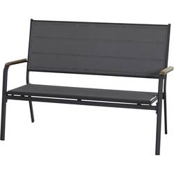 Siena Garden N40082 zahradní lavička hliník, teakové dřevo antracit (matný), šedá, přírodní