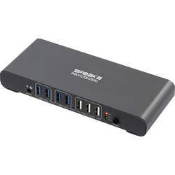 SpeaKa Professional SP-KVM-2P4K 2 porty přepínač KVM šedá (matná)