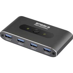 SpeaKa Professional 2 porty USB 3.0 přepínač šedá