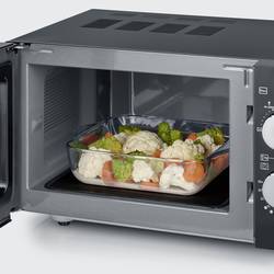 Severin MW 7762 mikrovlnná trouba černá, nerezová ocel 800 W funkce grilování
