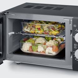 Severin MW 7762 mikrovlnná trouba černá, nerezová ocel 800 W funkce grilování