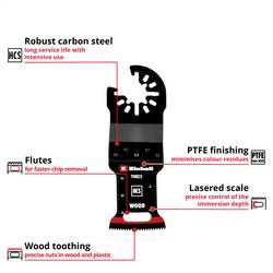 Einhell 708023 Tauchsägeblatt HCS Holz, 32mm HCS ponorný pilový list 32 mm 1 ks