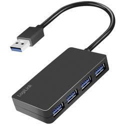 LogiLink UA0396 USB Hub 4 porty USB-A USB 3.2 Gen1 5 GBit/s černá UA0396