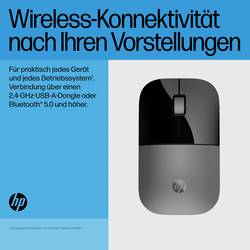 HP Z3700 Dual-Maus (silbergrau) optická myš, přenos bezdrátový, 3 tlačítko, 1600 dpi, stříbrná