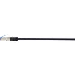 Renkforce RF-4673690 RJ45 síťové kabely, propojovací kabely CAT 6A S/FTP 5.00 m černá odolné proti UV záření 1 ks