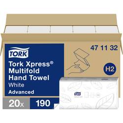 TORK Papírové utěrky Xpress® H2, 2-vrstvé, 20 x 190 listů, 471132 471132