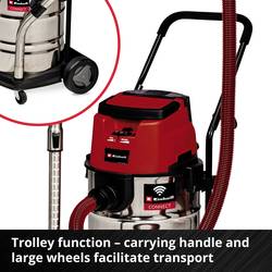 Einhell Professional TP-VC 36/30 S Auto-Solo 2347143 mokrý/suchý vysavač 30 l bez akumulátoru, bez nabíječky