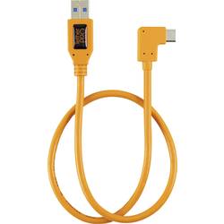 Tether Tools USB kabel USB 3.0 USB-A zástrčka, USB-C ® zástrčka 0.50 m oranžová 90° zatočeno doprava TET-CUCRT02-ORG
