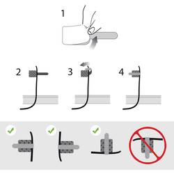 držák na kabely Label the Cable PRO 3120 bílá