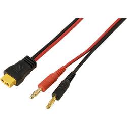 Banánková zástrčka 4 mm pro XT60 kabel, červená/černá, 2 m TC-13619304 černá, červená TRU COMPONENTS Množství: 1 ks