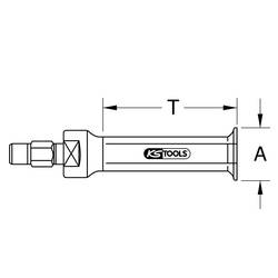KS Tools 6600125 Stahovák Upínací rozsah 40 - 75 mm