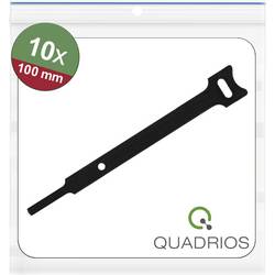 Quadrios 25CA560 kabelový manažer na suchý zip ke spojování háčková a flaušová část (d x š) 100 mm x 12 mm černá 10 ks