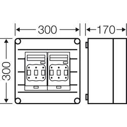 Hensel 20001284 držák NH pojistky 3fázový Vhodné pro (pojistky) velikost pojistky 000 - 4 Velikost pojistky = 0 3pólový 125 A 800 V