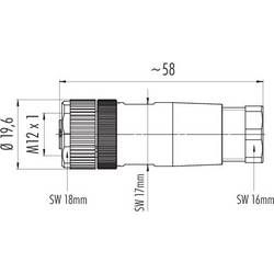 binder 99 0430 57 04 neupravený zástrčkový konektor pro senzory - aktory, 99 0430 57 04-20, piny: 4, 1 ks