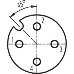 binder 99 0430 57 04 neupravený zástrčkový konektor pro senzory - aktory, 99 0430 57 04-20, piny: 4, 1 ks