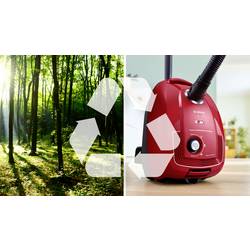 Bosch Staubsauger mit Beutel, Serie 4, rot sáčkový vysavač 600 W se sáčkem na prach