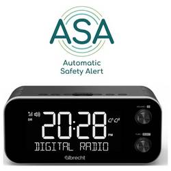 Albrecht DR 455 27455 radiobudík, DAB+, FM, funkce alarmu, černá
