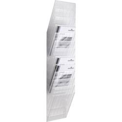 Durable FLEXXIBOXX 12 A4 1709763400 držák prospektů transparentní DIN A4 na výšku Počet přihrádek 12 N/A 1 sada (š x v x h) 242 x 1115 x 135 mm