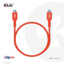 club3D Kabel USB-C USB 2.0 USB-C ® zástrčka 4.00 m oranžová CAC-1515