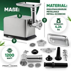Profi Cook PC-FW 1272 501272 mlýnek na maso 1200 W