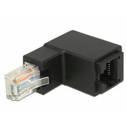 Delock RJ45 síťový adaptér Kabel [1x RJ45 zástrčka - 1x RJ45 zásuvka] 0 mm černá