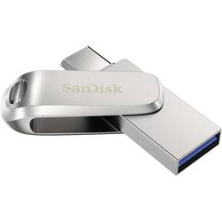SanDisk Ultra Dual Luxe USB paměť pro smartphony/tablety stříbrná 64 GB USB-C™ (USB 3.2 Gen 1)