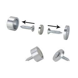 Sintron magnet (Ø x v) 12.7 mm x 6.35 mm nerezová ocel 10 ks 207901