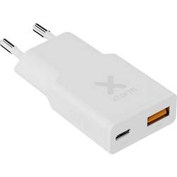 XTORM Go2 Series SlimLine nabíjecí adaptér, 1x USB A , 1x USB-C®, 25 W, Dodávka energie, Quick Charge 3.0, bílá