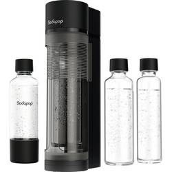 Sodapop sodovka Wassersprudler černá vč. 2 plynových lahví, vč. 1 PET lahve