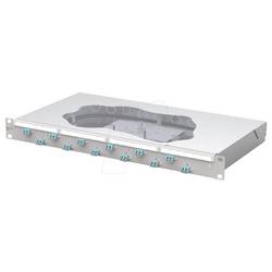 Metz Connect OpDAT fix2 Patchfeld splice 12xLC-D OM3 patch panel 483 mm (19) Skleněná vlákna 1 U světle šedá osazený