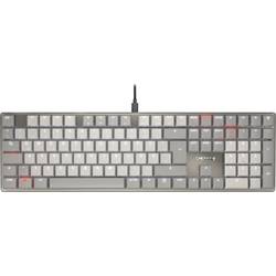 CHERRY CHERRY TAS KEY KC 500 Corded, Mechanical kabelový klávesnice německá, QWERTZ šedá