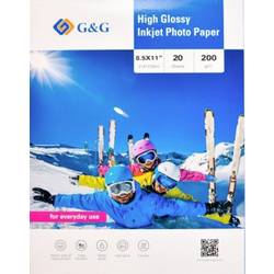 G&G 200gsm-8.5X11-20 fotografický papír 200 g/m² 20 ks