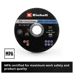 Einhell 711527 711527 sada řezných kotoučů 115 mm 100 ks kov, nerezová ocel, ocel, list