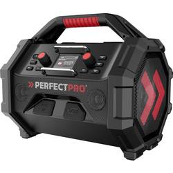 PerfectPro Perfectpro Rocktagon 18v OCT-18V odolné rádio, DAB+, FM, černá, červená