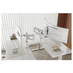 Digitus DIGITUS - Single Monitorhalterung, 57, 27 kg držák na stůl pro monitor 1 Displej: (s) 144,8 cm (57) bílá otočný, naklápěcí, otočný, nakláněcí
