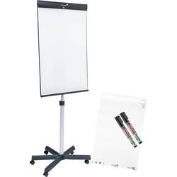 Legamaster mobilní flipchart SKETCH PRO (š x v x h) 680 x 2050 x 600 mm omyvatelný, popisovatelný, výškově nastavitelný, vč. držáku bloku 7-153310