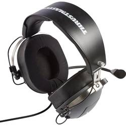Thrustmaster ThrustMaster T.Flight - U.S. Air Force Edition Headset uzavřená (Over Ear) kabelová stereo šedá, metalická regulace hlasitosti, Vypnutí zvuku
