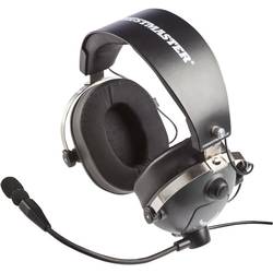 Thrustmaster ThrustMaster T.Flight - U.S. Air Force Edition Headset uzavřená (Over Ear) kabelová stereo šedá, metalická regulace hlasitosti, Vypnutí zvuku