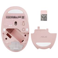 Asus ASUS MD101 Maus, pink optická myš, přenos bezdrátový, 3 tlačítko, 2400 dpi, růžová