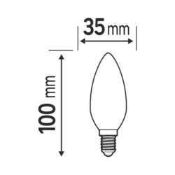 OSRAM HOMELIGHTING 4058075592575 LED Energetická třída (EEK2021) D (A - G) E14 svíčkový tvar 5.5 W = 60 W studená bílá (Ø x d) 35 mm x 100 mm 3 ks