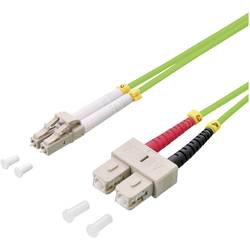 LogiLink FP5LS15 optické vlákno optické vlákno kabel 15.00 m lipově zelená 50/125 µ Multimode