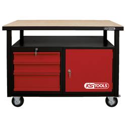 KS Tools 865.0101 pracovní stůl (š x v x h) 1200 x 840 x 600 mm černá, červená