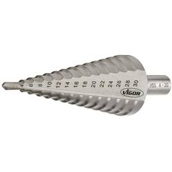 Vigor V2396 HSS stupňovitý vrták Celková délka 100 mm válcová stopka 1 ks