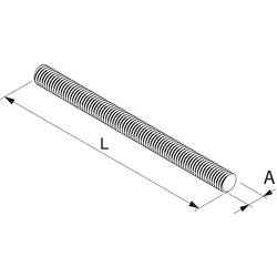 Fischer GS 8/40 A4 559698 závitový kolík M8 40 mm nerezová ocel A4 50 ks