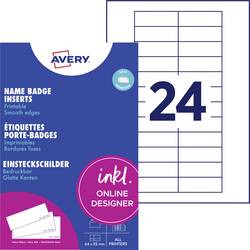 Avery-Zweckform DPC6422A-10 zásuvný štítek se jménem 64 mm x 22 mm bílá