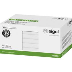 Sigel samolepící poznámka HN760 125 mm x 75 mm bílá 600 listů