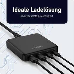 Ansmann Desktop Ladegerät DC465PD 65W USB nabíječka, 2x USB A, 2x USB-C®, 65 W, Dodávka energie, černá